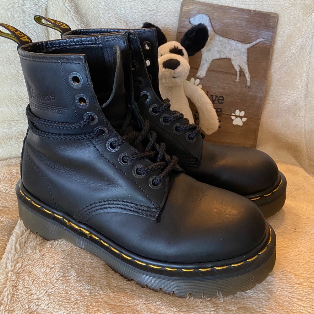 Dr Martens RARE 1460 PLATFORM BEX SOLE MIE boots - Picture 13 of 16